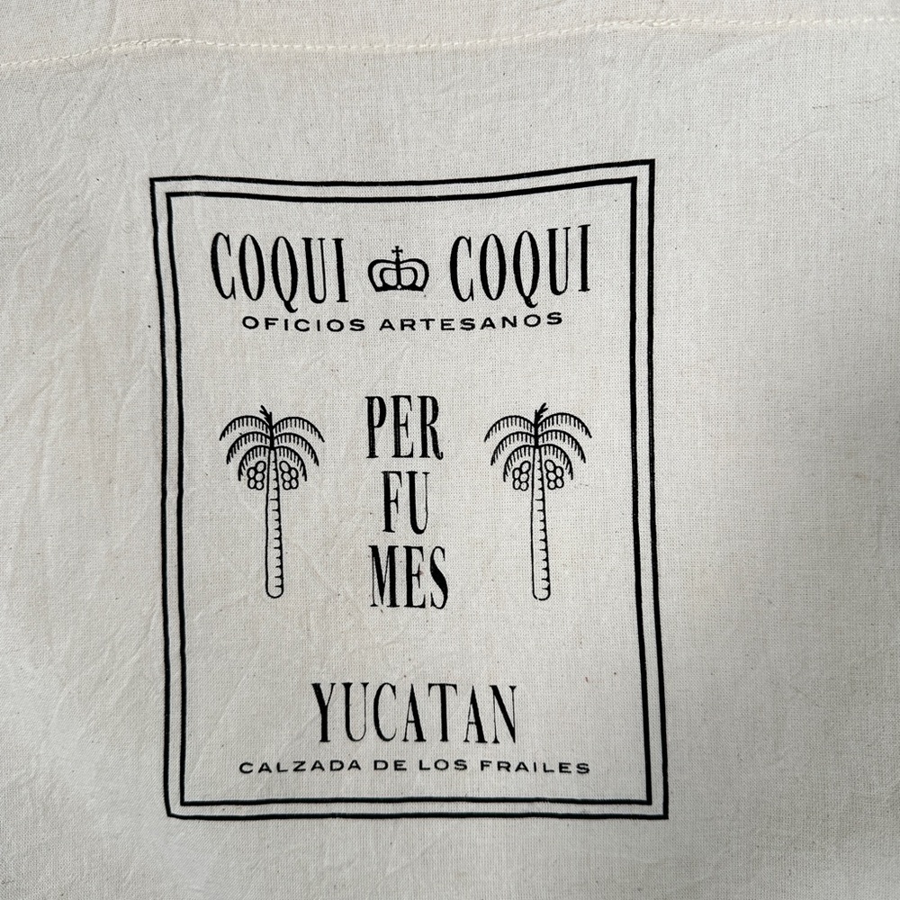 Coqui Coqui Canvas Tote Bag Natural Artisan Print Cotton Market 13x14 - Picture 3 of 5